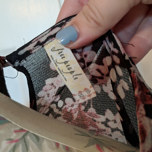 Black Floral Romper, Free People - Picture 2 of 3